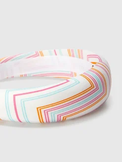 Bandeau pour cheveux avec imprimé zig zag