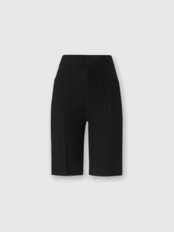 Bermuda en coton et viscose zigzag ton sur ton