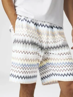 Bermuda en coton zig zag