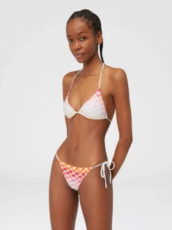 Bikini effet dentelle dégradé avec lurex