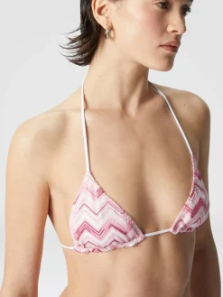 Bikini en viscose mélangée zigzag flammé