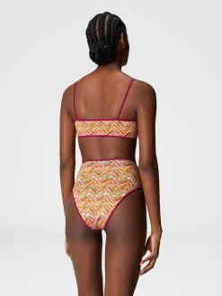 Bikini réversible avec imprimé et bas montant