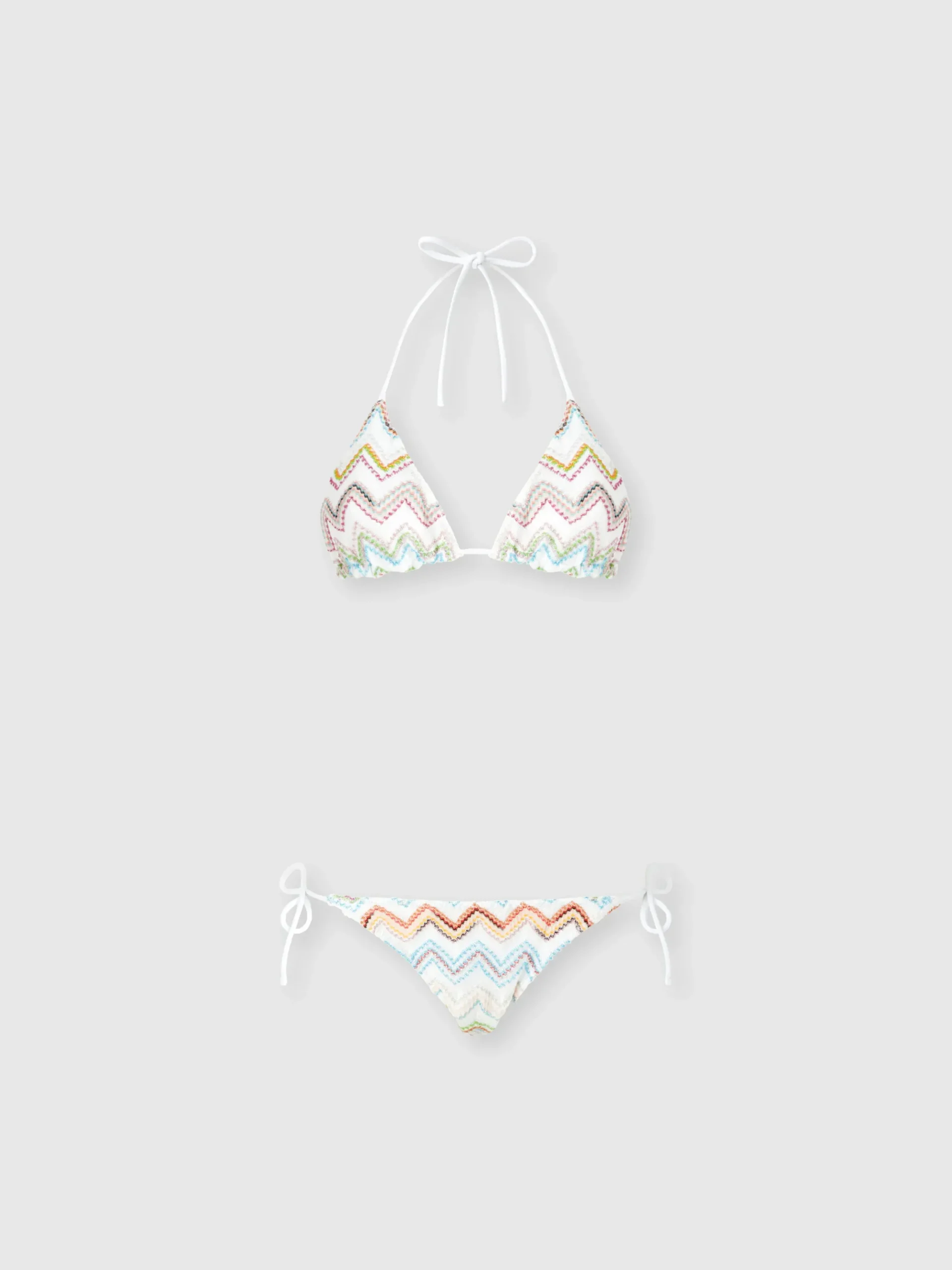 Bikini triangle avec zigzag lamé 3D