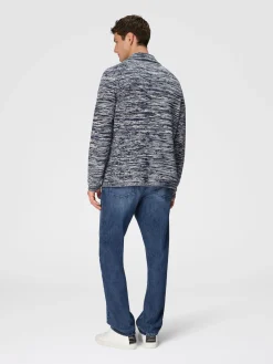 Blazer en cachemire chiné déstructuré