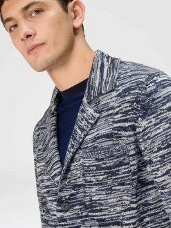 Blazer en cachemire chiné déstructuré