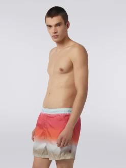 Boxer de bain avec imprimé dégradé