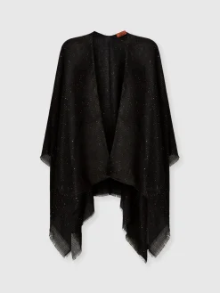 Cape en viscose avec détails lumineux