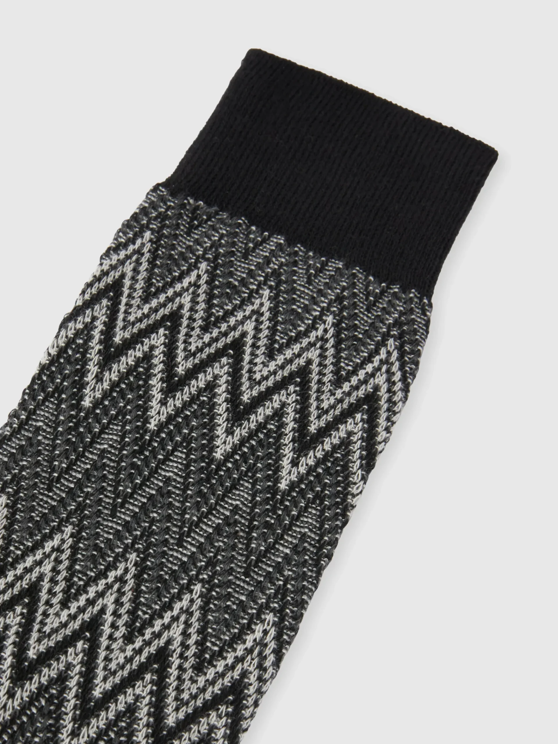 Chaussettes en coton mélangé zig zag