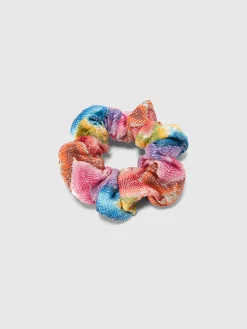 Chouchou en maille avec motif chevron