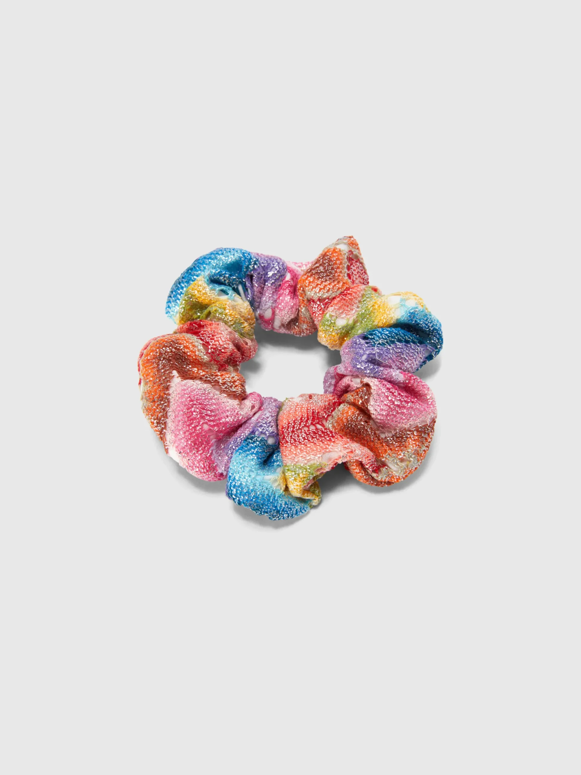 Chouchou en maille avec motif chevron