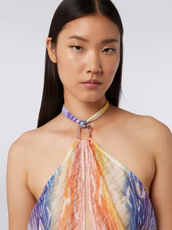 Combinaison de plage courte à imprimé tie and dye