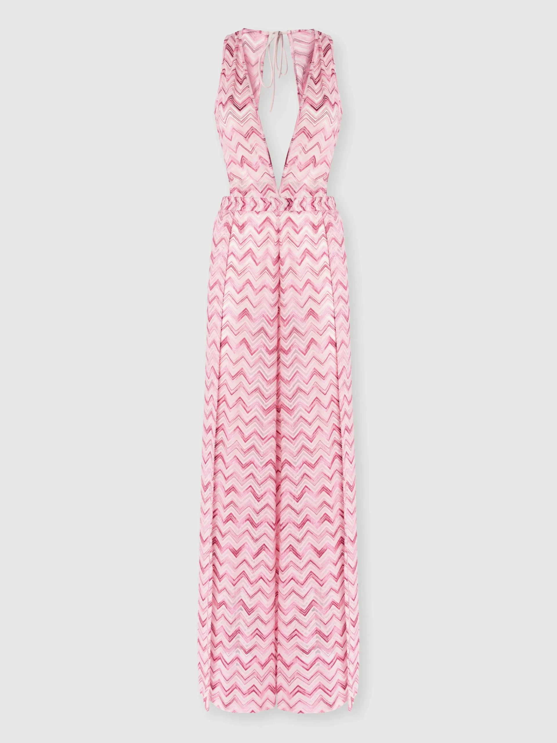 Combinaison en tulle de viscose mélangée avec zigzag flammé