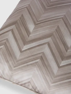 Coussin Layers 40x40cm en satin de coton à chevron