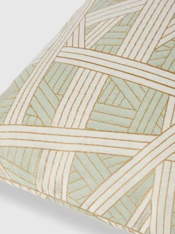 Coussin Nastri 60x60cm avec surpiqûres contrastantes