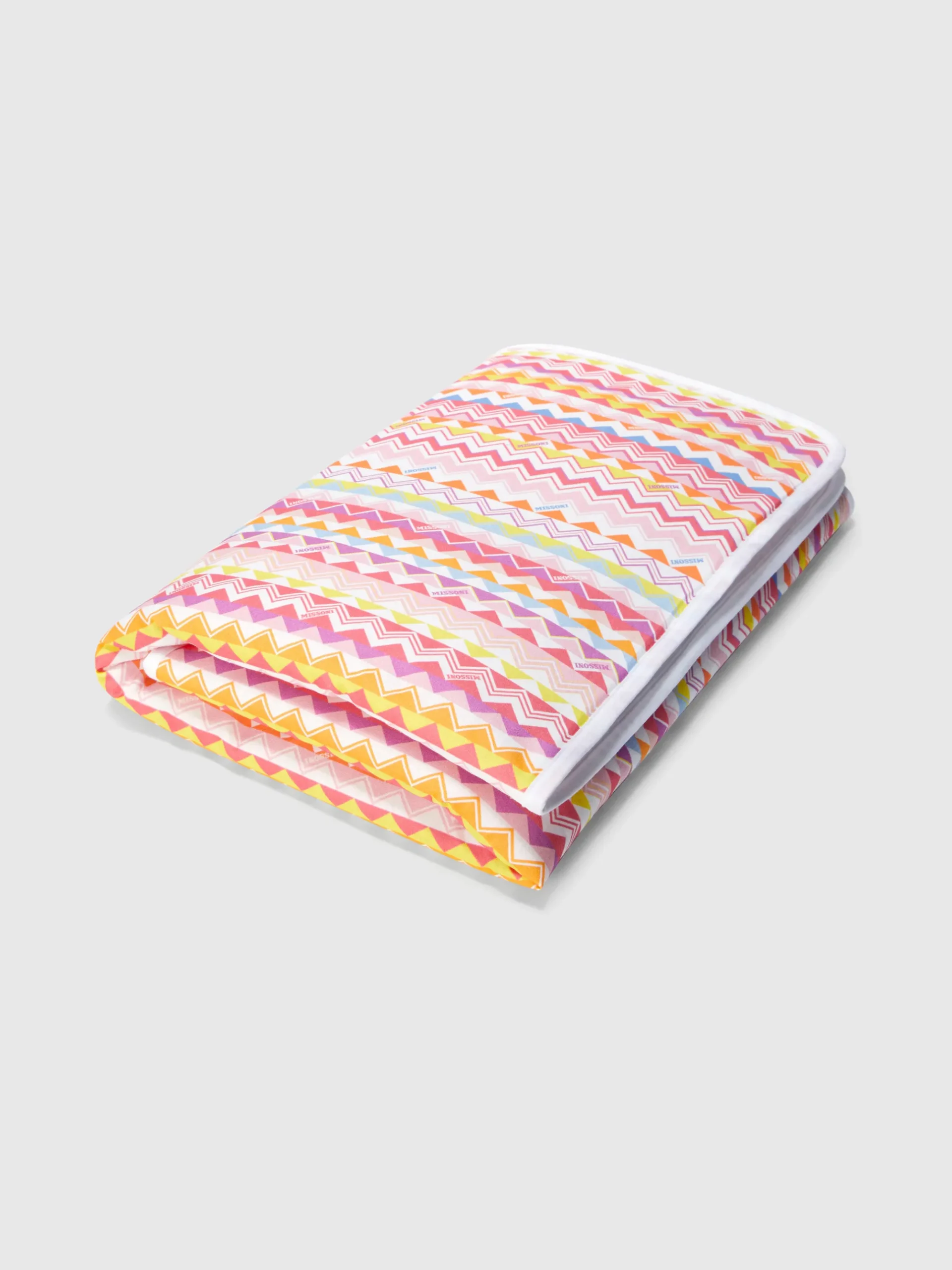 Couverture en 100 % coton avec imprimé zigzag