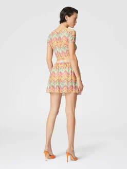 Crop top en tulle imprimé