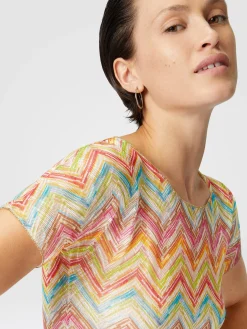 Crop top en tulle imprimé