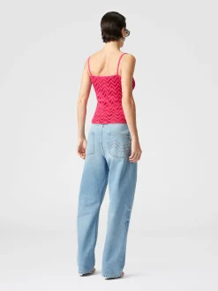 Débardeur à chevrons ton sur ton