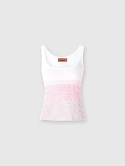 Débardeur en viscose chevron ombré