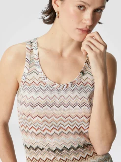 Débardeur en viscose zig zag dégradé