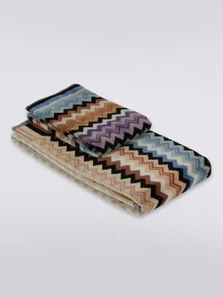 Deux serviettes en coton éponge Adam