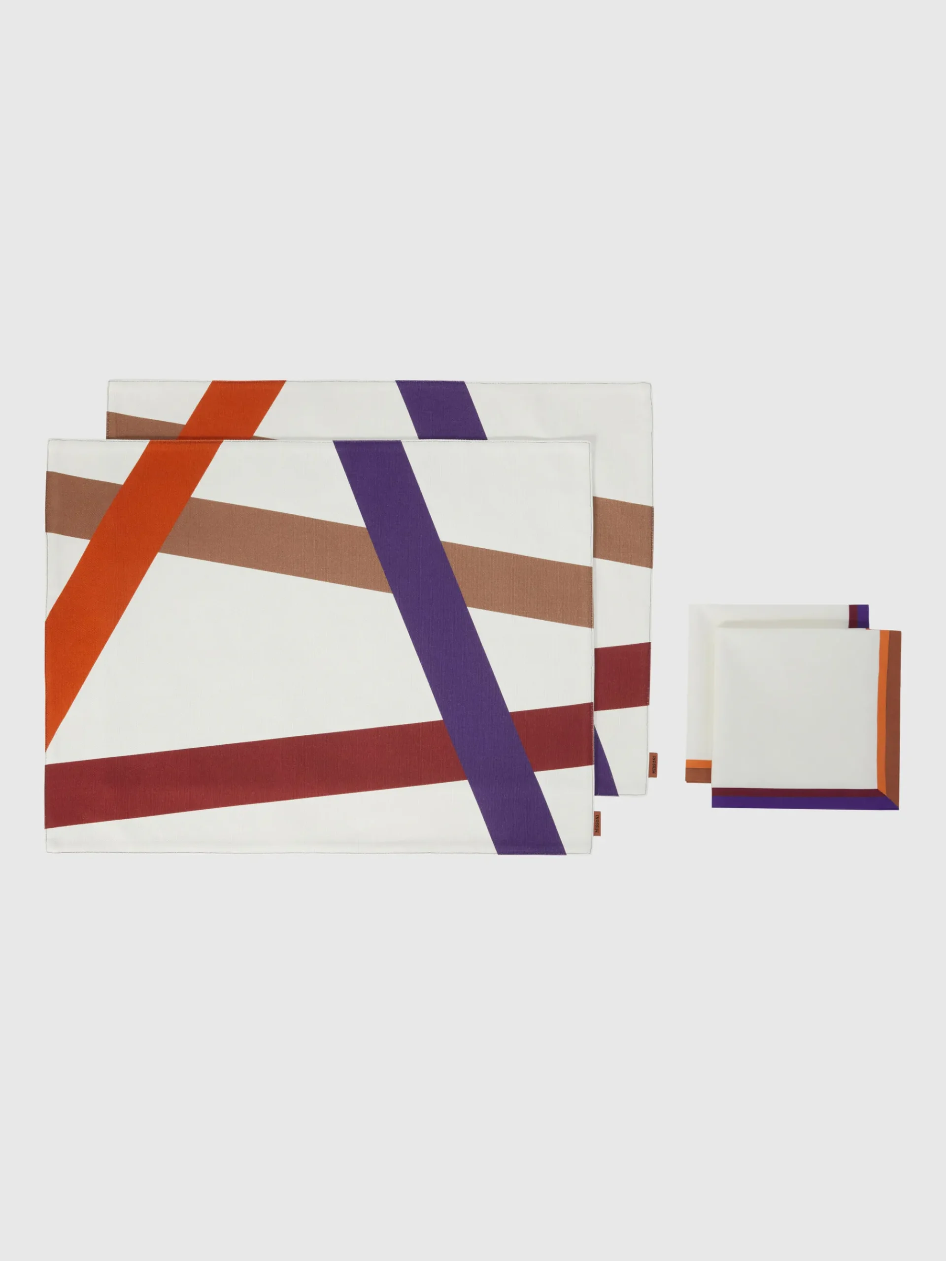 Ensemble de deux sets de table Nastri + deux serviettes