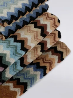 Ensemble de 5serviettes Adam en coton éponge à chevrons