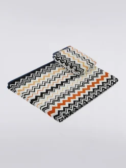 Ensemble de 2serviettes de bain Bernard en coton éponge à chevrons