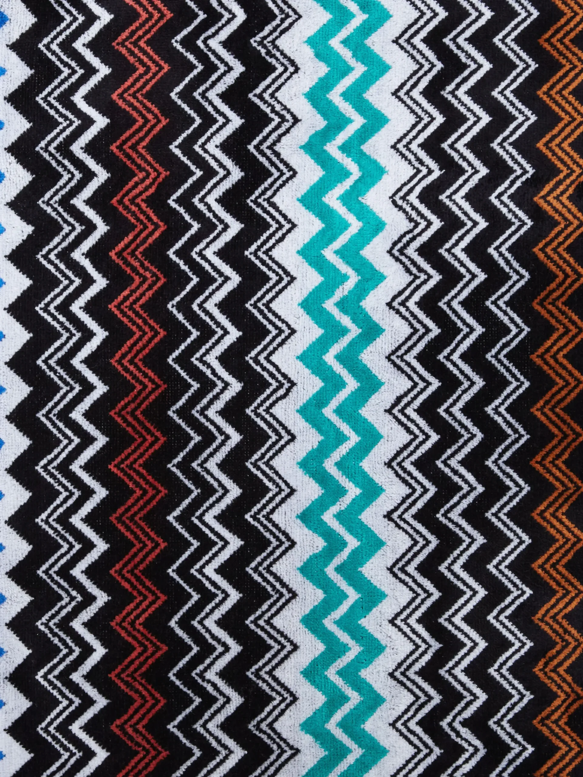 Ensemble de 2serviettes de bain Neoclassic en coton éponge à zigzag