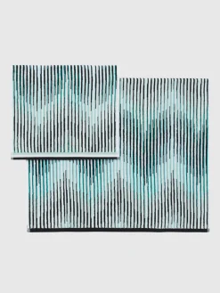 Ensemble de 2serviettes de bain Arpeggio en coton éponge
