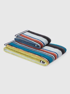 Ensemble de 2serviettes de bain Wooden en coton éponge