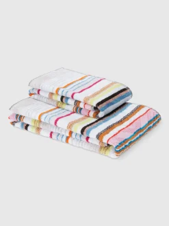 Ensemble de 2serviettes de bain Moonshadow en coton éponge avec lurex