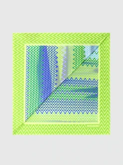 Foulard avec imprimé zigzag