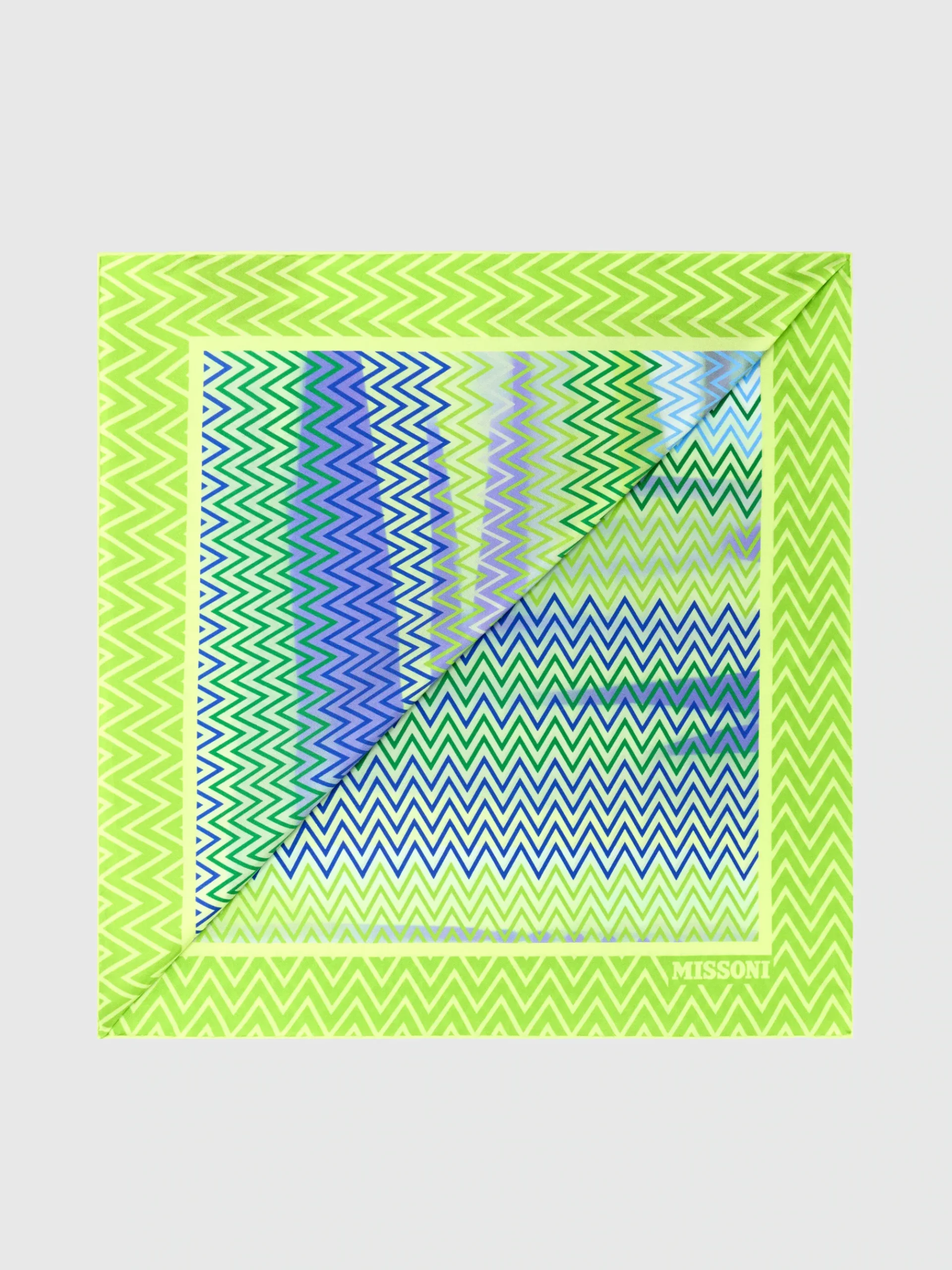 Foulard avec imprimé zigzag