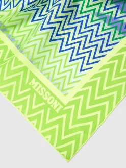 Foulard avec imprimé zigzag