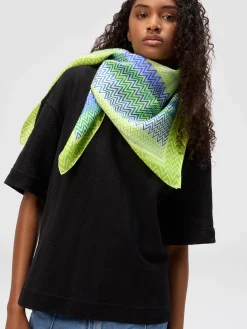 Foulard avec imprimé zigzag