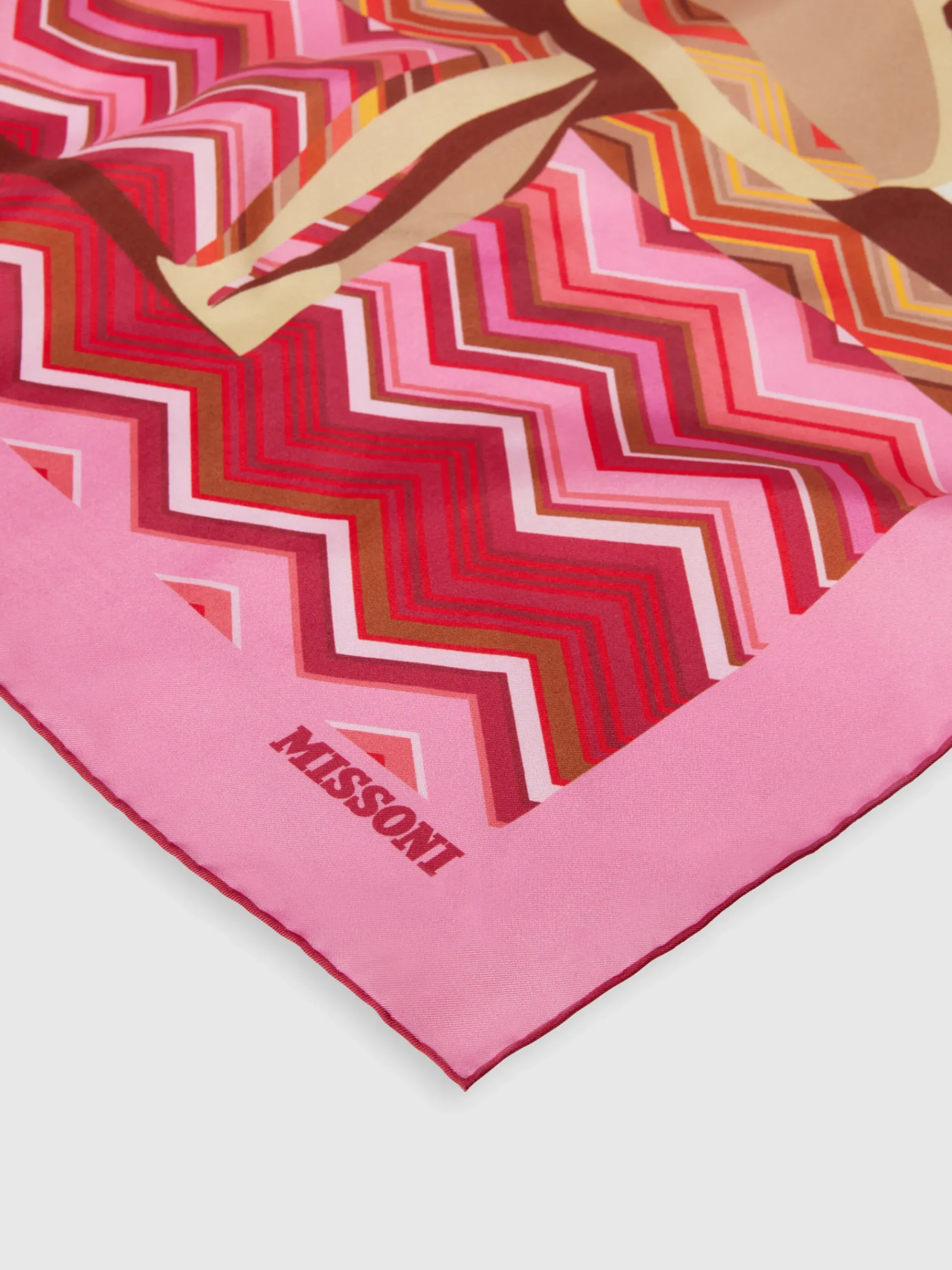 Foulard en pure soie avec imprimé
