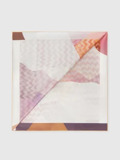 Foulard en soie Zigzag