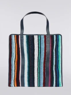 Fourre-tout Chandler 40x40 cm en velours de coton et viscose avec lurex