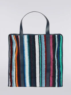 Fourre-tout Chandler 40x40 cm en velours de coton et viscose avec lurex