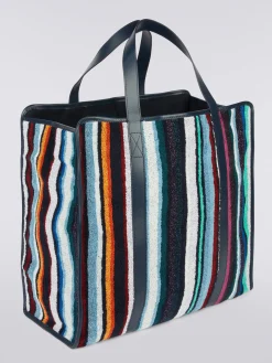 Fourre-tout Chandler 40x40 cm en velours de coton et viscose avec lurex