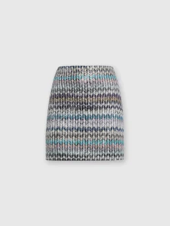 Jupe à paillettes zigzag