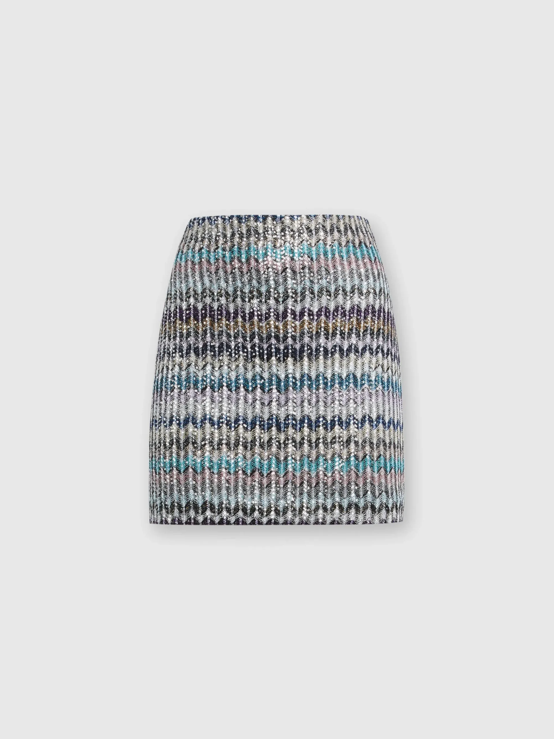 Jupe à paillettes zigzag