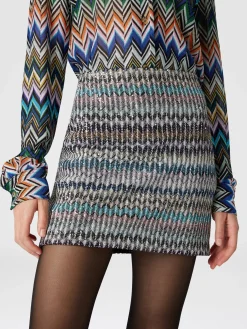 Jupe à paillettes zigzag