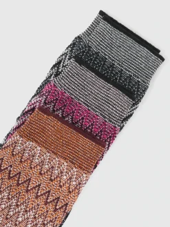 Lot de 3 chaussettes zig zag