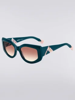 Lunettes de soleil en acétate légèrement enveloppantes