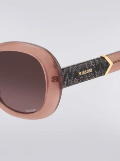 Lunettes de soleil ovales en acétate Missoni DNA