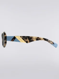 Lunettes de soleil rectangulaires en acétate