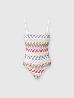 Maillot de bain une pièce en dentelle de viscose lamée