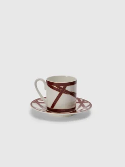 Nastri 6 tasses à café et soucoupes